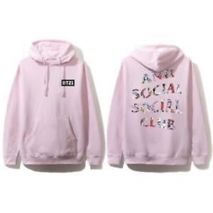 Anti social social club x bts bt21 hoodie xs
